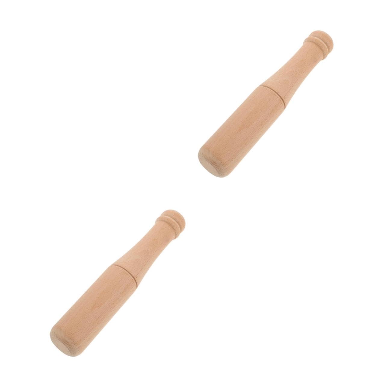 KALLORY Solid Wood Mini Hammer Durable Educational with Smooth Slip Handle Lightweight Household Hammer for Crafting and DIY Projects