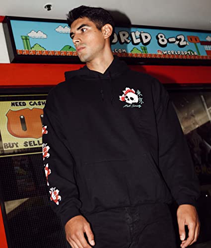 Riot Society Japan Koi Tattoo Mens Hoodie - Black, Small