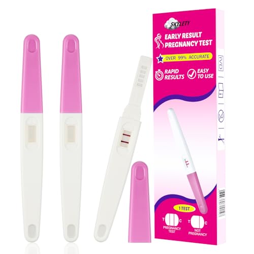 Image of Skylety 3 Pack Fake Pregnancy Test Prank Kit - April Fools' Day Realistic Positive Result Joke Sticks Prank Fake Early Result Pregnancy Test for Hilarious Gags and Practical Jokes(Pink)