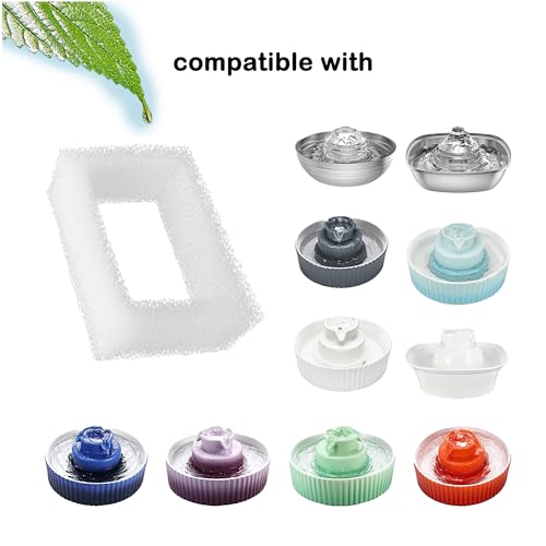 Filtros de esponja para fuente de gato 2L acero inox miniatura 2