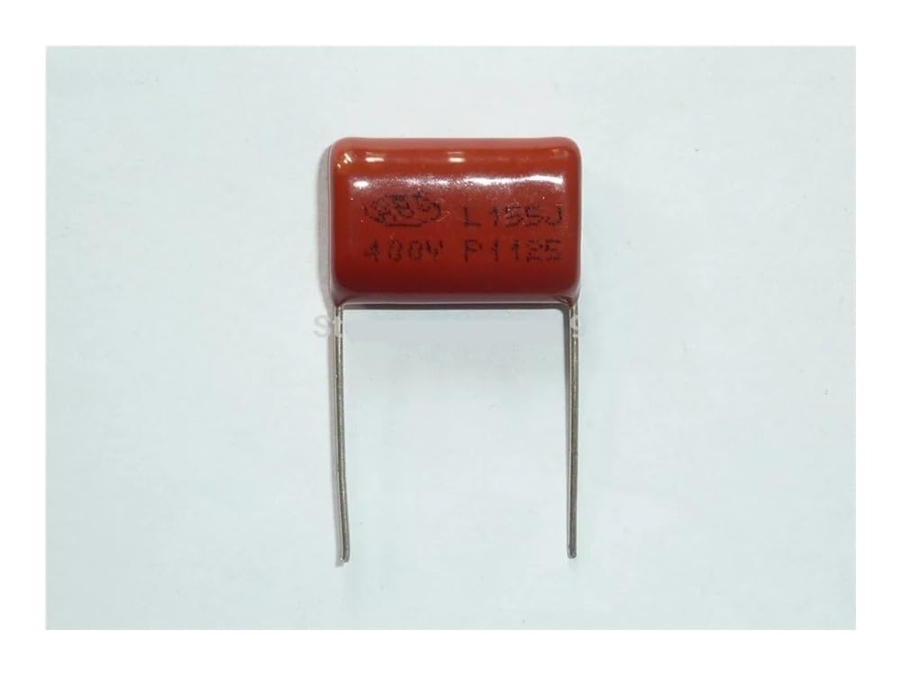 ICXLPMC 50pcs CBB capacitor 155 400V 155J 1.5uF 1500nF P20 CL21 Metallized Polypropylene Film Capacitor