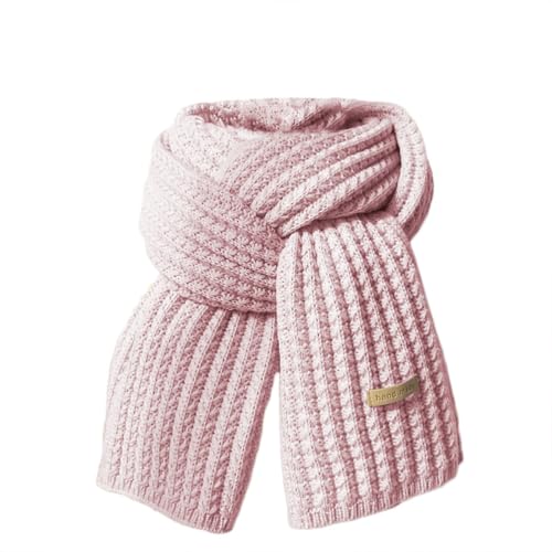 Oanviso Schal Strick Damen Grobstrick Winter Warm Flauschig Weicher Strickschal Winterschal Elegante Frauen Langschal Deckenschal Scarf One Size A Rosa