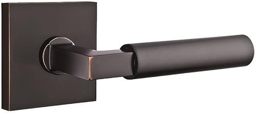 Miniatura 3 de Juego de puerta de roseta cuadrada con palancas Hercules para mano derecha Privacidad en negro mate