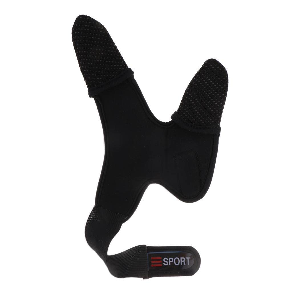 RNXRZANK Fishing Professional Thumb Index Finger Polyester Glove Non-Slip