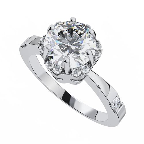 PCY 14K Gold Plated Rings,Double Diamond Embellished Gold Rings for Women,Luxury Rings for Women,Double Diamond Embellished Promise Eternity Gold Rings to Wear Daily.