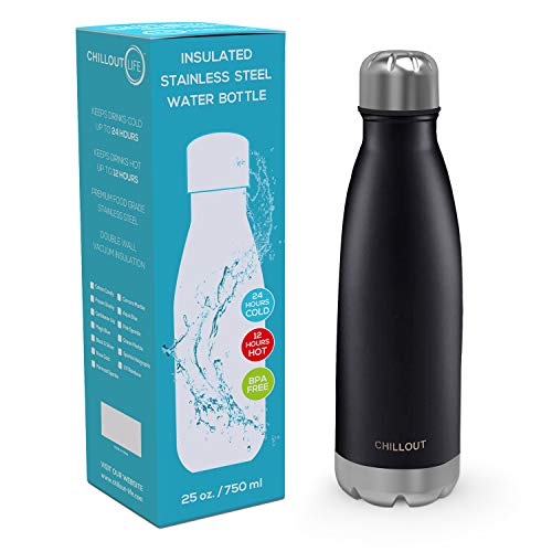 Image of CHILLOUT LIFE 25oz Insulated Stainless Steel Water Bottle, Leak Proof