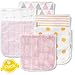Baby Burp Cloths Set (6 Pack), Super Soft Cotton, Large 21"x10", Thick, Soft and Absorbent Towels, Burping Rags for Newborns, Baby Shower Gift for Boys and Girls by BaeBae Goods …