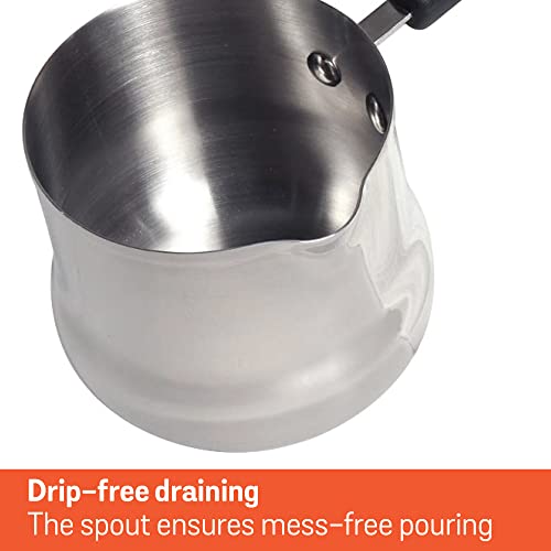 Meyer Nickel Free Stainless Steel Mini Pot | Milk Pan, Tea Pan Stainless Steel, Milk Pan Induction Base | Chai Pan | Small Saucepan | Milk Boiling... - Image 7