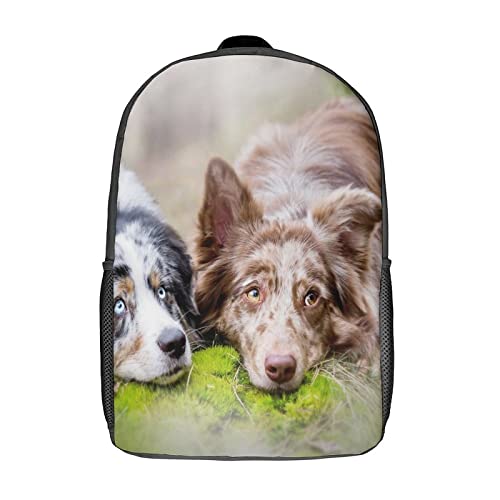 Sac d'école pour enfants avec motif chien et grand sac à dos de mode