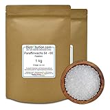 [ EIGENSCHAFTEN ] Schmelzpunkt: 58-60 °C, Farbe: Weiß, Form: Pastillen