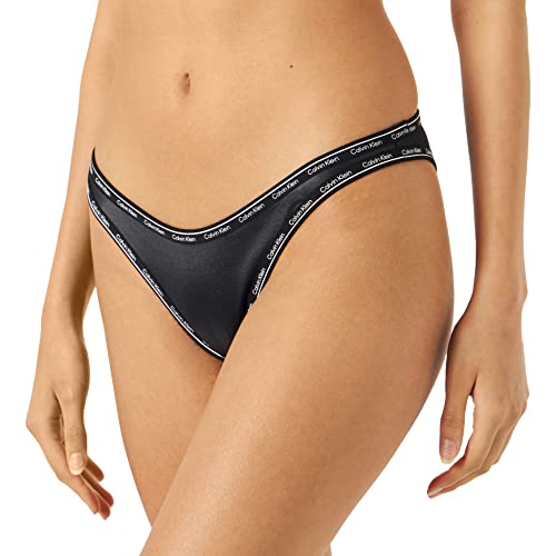 Calvin Klein Damen Bikinihose High Leg Sport, Schwarz (PVH Black), XL