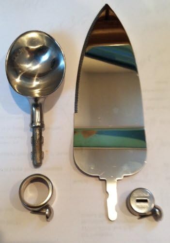 Stainless Steel Ice Cream Scoop and Cake Server Bundle (Woodturning Kit)