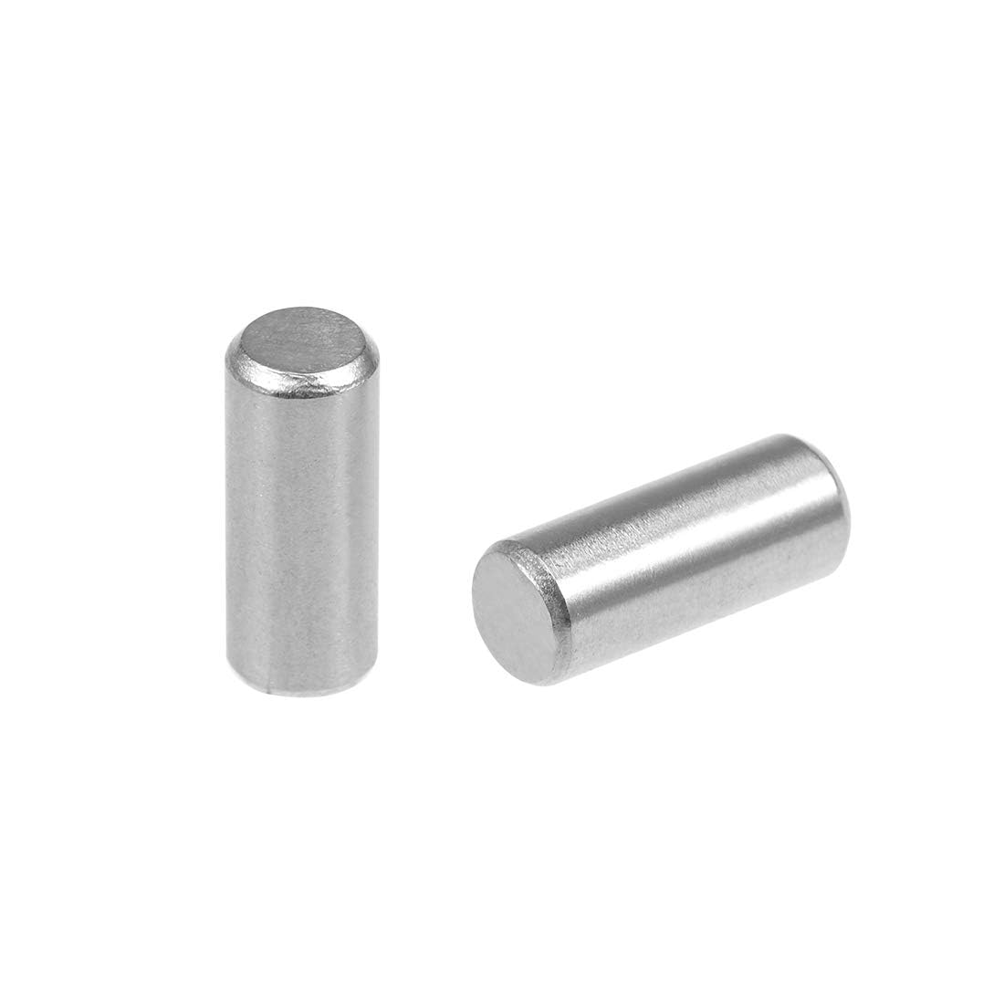 TOP-VIGOR 50Pcs 4mm x 10mm Dowel Pins Shelf Support Pegs, 304 Stainless Steel Cylindrical Shelf Support Pin Fasten Elements Silver Tone
