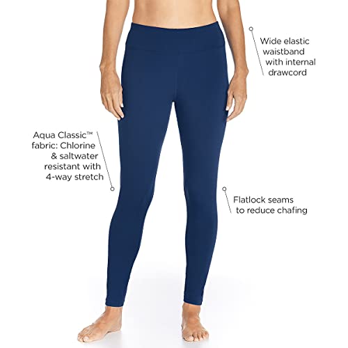 Coolibar Upf 50+ Women's Deep Water Swim Tights - Sun Protective (Large- Black) #TOP1