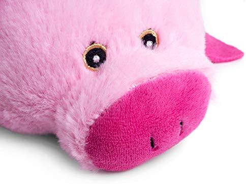 Petface Farmyard Buddies Crinkle Flat Pig Dog Toy