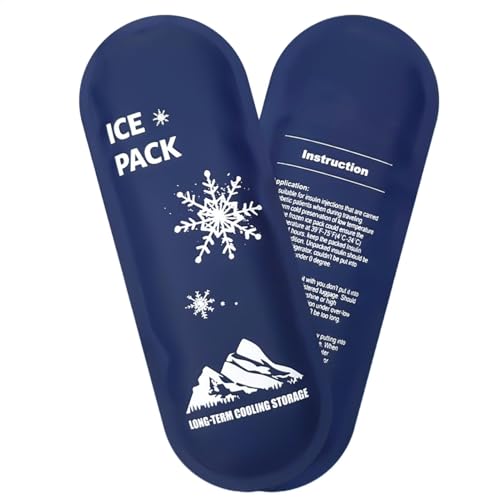 Paquetes de hielo de gel suave flexibles, reutilizables para frío y caliente, compresas de hielo de gel frío, buen control de temperatura, uso duradero, 19,3 x 7 cm, para uso doméstico y deportivo