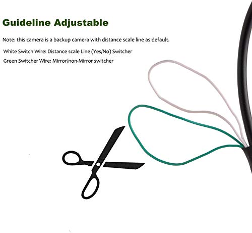 Reverse Backup Camera,170 Degree Wide View Angle Universal Car Front/Side/Rear View Camera,2 Installation Options,Removable Guildlines,Mirror Non-Mirror Image,12V Only #TOP5