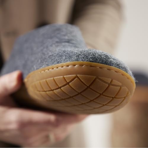Image of Glerups 100% quality wool mix Shoe Slipper with rubber sole - Unisex