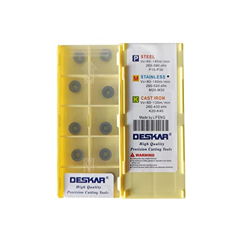 Deskar 100% Original RPMT RPMT08 RPMT08T2 RPMT08T2MOE JS RPMT08T2MOE-JS LF6018 Milling Insert