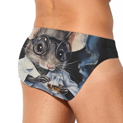 Lab Rat Men's Swim Brief Sexy Bikini Swimwear Swimsuit Trunks Bathing Suits3