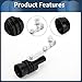 INFINAUTO Turbo Sound Exhaust Muffler Pipe Whistle, Rear Tailpipe XL Car Motorcycle Roar Maker Aluminum Black, 1 Set