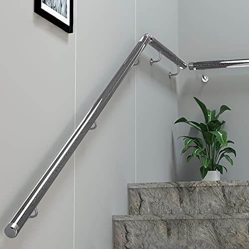 Rampe d'escalier personnalisable acrylique transparent 2 pouces avec supports muraux