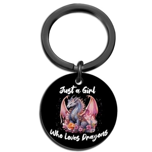 Dragon Keychain for Teen Girls Dragon Gifts for Dragon Lovers Dragon Gifts for Daughters Sisters Besties Friends Christmas Birthday Gifts for women Dragon Party Favors
