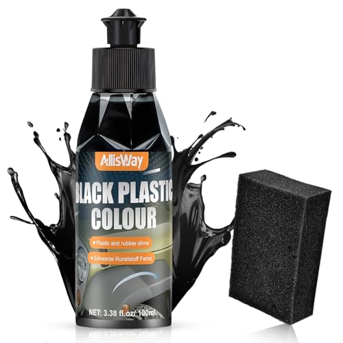 Allisway Rinnova Plastiche Auto, Rimuovi Graffi Plastica, Rimuovi Graffi Auto, Previene lo Scolorimento e Fornisce una Protezione di Lunga Durata, 100 ml
