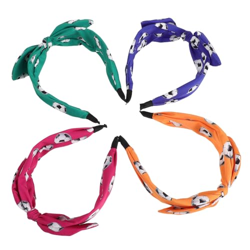 Cintas de pelo deportivas Toyvian sin fricción y con cómodo diseño de fútbol para niñas