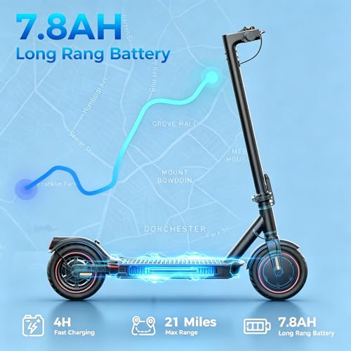 Image of Electric Scooters - Electric Scooter Adults, 1200W /1000W /500W Motor, 28 /25 /21 /18 MPH Top Speed, 10'' /8.5'' Tires, 28 /25 /23 /21Miles, APP Control E Scooter for Teens
