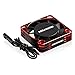 Motor Cooling Fan 16000RPM 540 550 3650 RC Motor Heatsink Brushless Cooling Fans for 1/10 1/8 RC Car (Red Black)