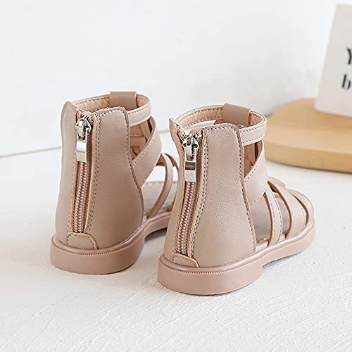 EnJoCho Kids Children Girls Open-Toed Princess Beach Shoes Soft-Soled Non-Slip Back Zipper Summer Outdoor Sport Sandals4