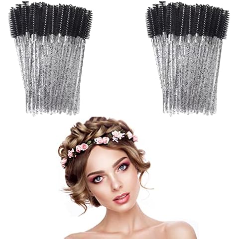 Eyelash Brush,Eyebrow Brush,Eyebrow Brush Set,Mascara Wand,Eyelash Brush for Extensions,Micro Eyebrow Brush,Disposable Eyelash Brushes,Mini Eyelash Brush,Eyebrow Applicator,100PCS Cover
