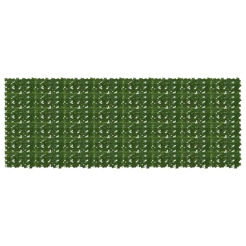 Brise-vue balcon feuilles vertes 4x1.5m en polyéthylène résistant