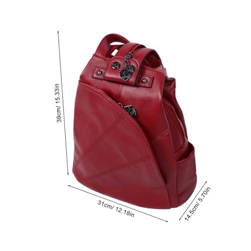 Sac à main en cuir avec sangles réglables et compartiments tendance