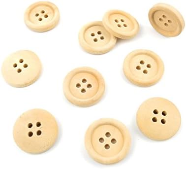 750 Pieces Sewing Clothing Buttons Sew On Wooden Wood Knopfe BB2005 Round Depression Boutons Fasteners Notions Multi Pattern Cartoon Supplies Arts Crafts Accessories
