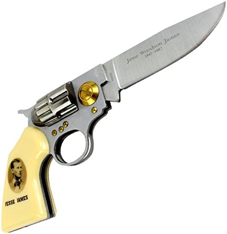 Defender Jesse James Gun Folding Knife