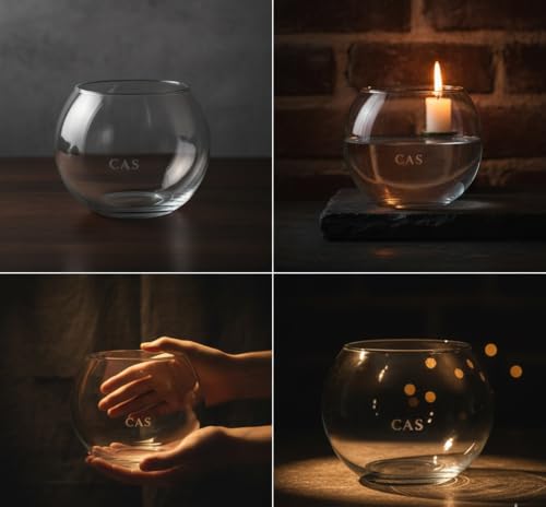 Image of CAS 1L to 14L Glass Fish Bowl (10 INCH, Glass Bowl, Without Neck) 6.5 litres