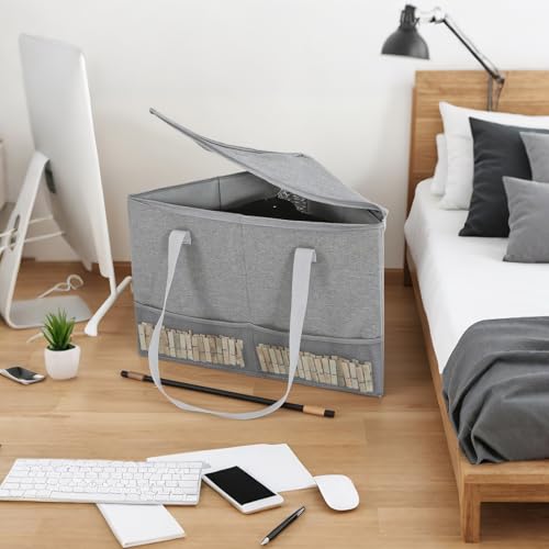 Sac de rangement triangulaire pour résoudre le manque de place en placard