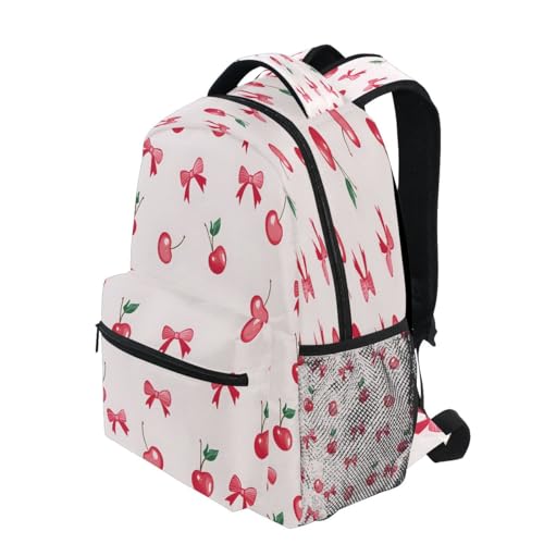 Cherry Bow Pattern Kids Backpack for Boys Girls Backpacks Student Backpack Big For Elementary School Shoulder Bag Bookbag3