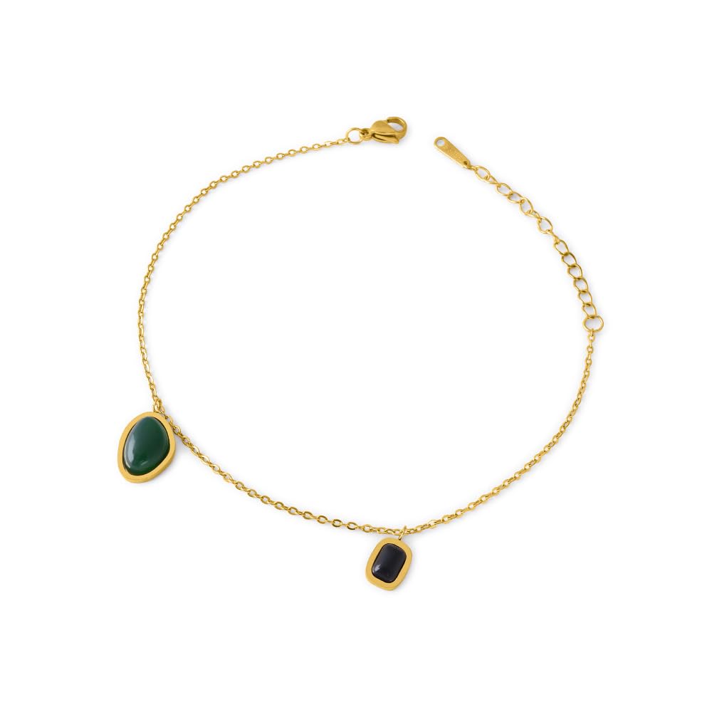 palmonas Emerald Night Anklet for Womens Waterproof & Anti-Tarnish-picture-47