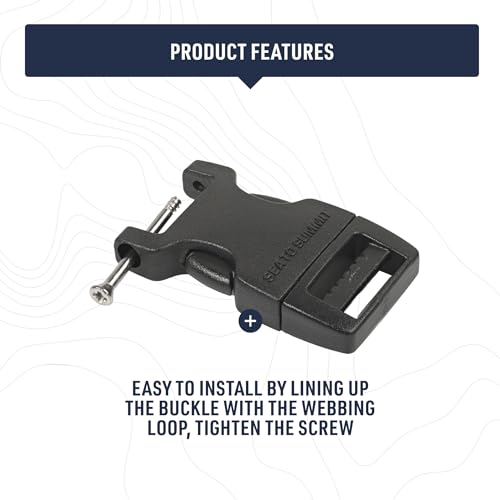 Image of Sea to Summit Field Repair Buckle - Side Release, 1 Pin, 3-pack, 15mm / 5 /8in