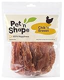 Pet 'n Shape Chik 'n Breast Jerky - All Natural Dog Treats, Chicken 1 Lb