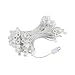Novelty Lights 100 Foot C7 Outdoor String Light Christmas Stringer - Patio String Lights - Candelabra Base (C7/E12) - 12" Spacing - White Wire