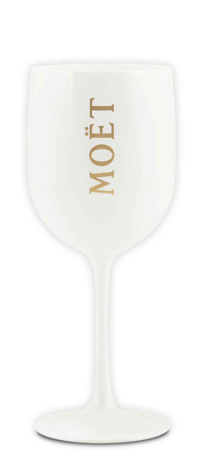 4 vasos Ice Imperial de Moët & Chan, de cristal, color blanco