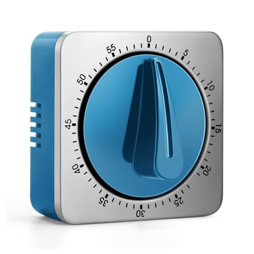 Keukentimers om te koken, chef-kok kookwekker met luid alarm, 100% mechanische bureautimer - geen batterijen nodig - magnetische achterkant, prachtige roestvrijstalen behuizing - aftelherinnering