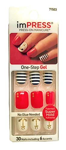 Kiss ImPress Short Gel Press-On Nails 71503 Bells & Whistles