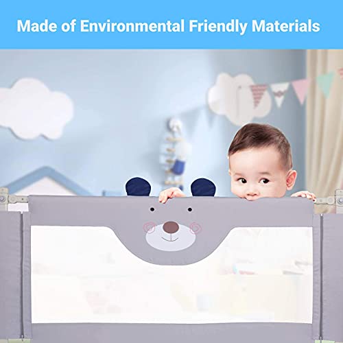 Rdhome 47" Bed Rails For Toddlers Vertical Lifting Bed Guardrail For Kids, Extra Tall Collapsible Baby Bed Rail Guards Fits Three Quarters Bed(1 Side) #TOP4
