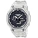 Produktbild Casio Herren Quartz Armbanduhr, 48.00mm GehäusegröÃe mit schwarz digital Zifferblatt und transparent Plastic/Resin Bracelet Armband GA-2100SKE-7AER