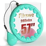 Weighted Hula Infinity Fitness Hoop for Adult Weight Loss, 2 in 1 Smart Fitness Workout Hula Circle Hoops with 26 Detachable Knots, Exercise Fit Hoop Suitable for Women and Beginners